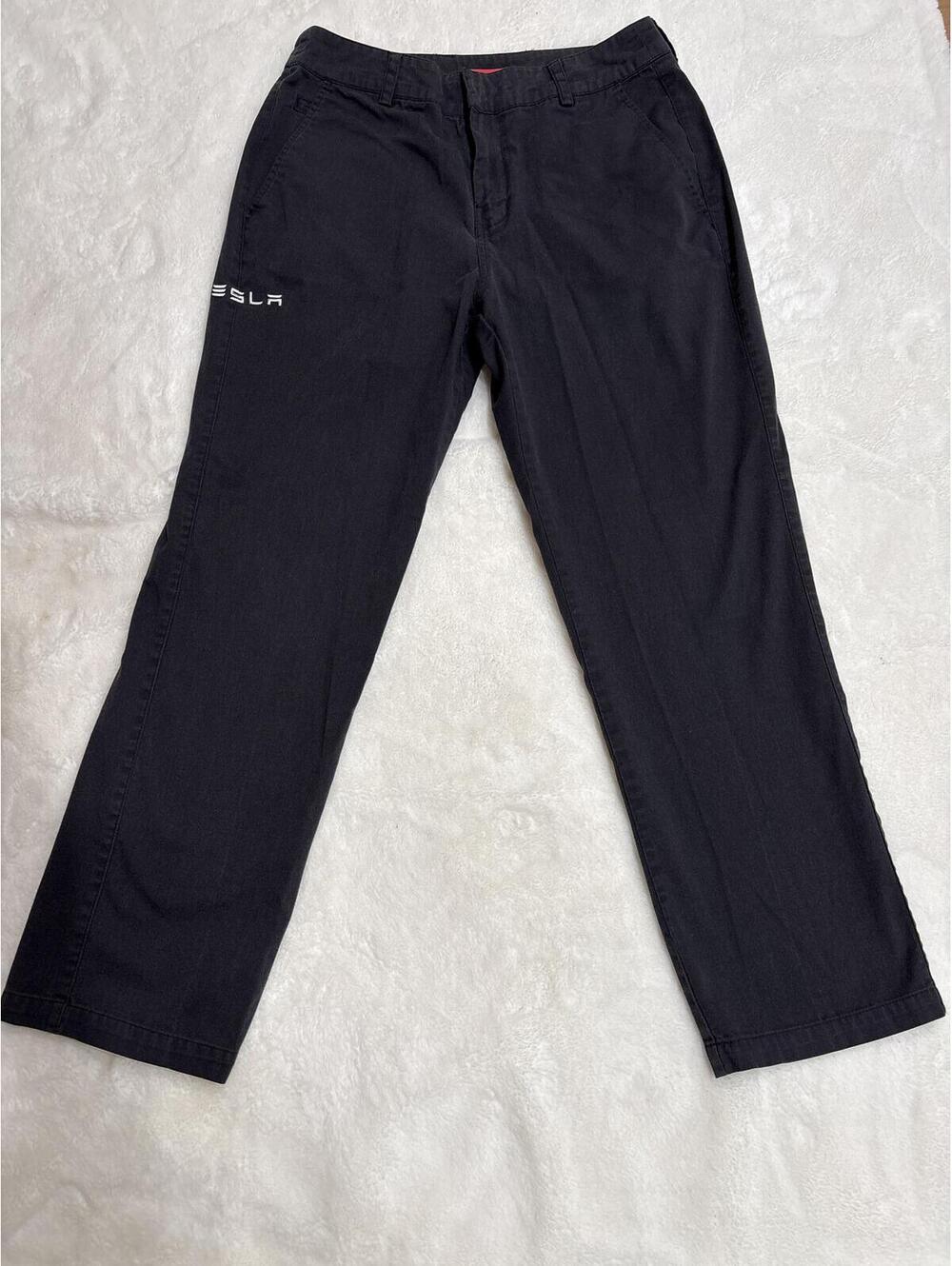 Tesla Motors Employee Uniform Work Pants Chino Charcoal Black 32x30